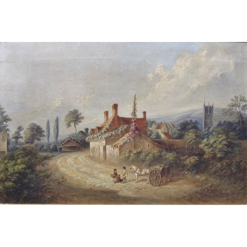 415 - Ellen Cantelo (1825–1898)
Sanders’ Cottage, Carisbrooke, Isle of Wight,
signed, oil on canvas, 36cm ... 