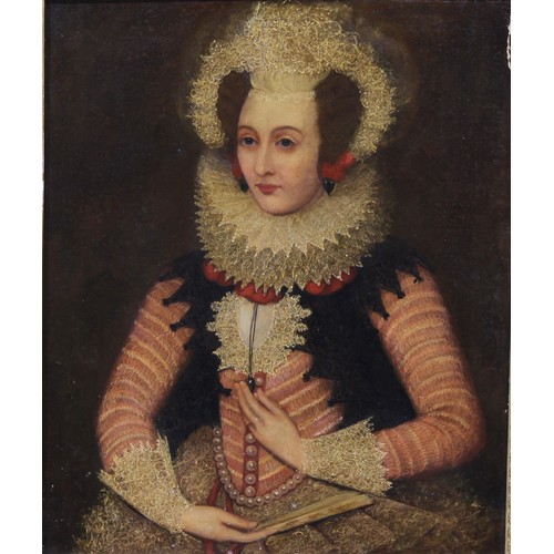 420 - English School (early 20th century)
A Lady of the Tudor Court,
oil on canvas, 75cm x 63cm