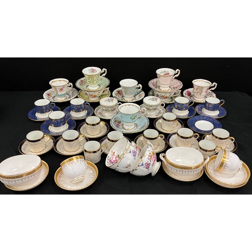 86 - Coffee and tea ware including; Wedgwood, Royal Crown Derby, Paragon, Royal Worcester; etc