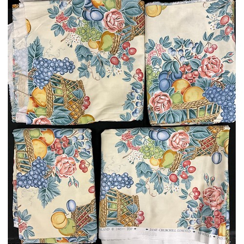 199 - Jane Churchill Ophelia pattern fabric 4 pieces, each approx 9ft 6, 292cm, approx 12 metres total len... 