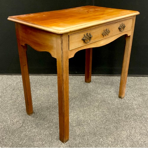 218 - A 19th century mahogany hall table, 70cm high x 76.5cm wide x 46cm deep.