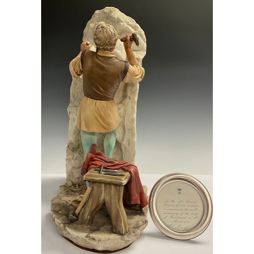 79 - An Italian Naples figure, signed by Maggiori, Michelangelo, limited edition 33/500, to commemorate t... 