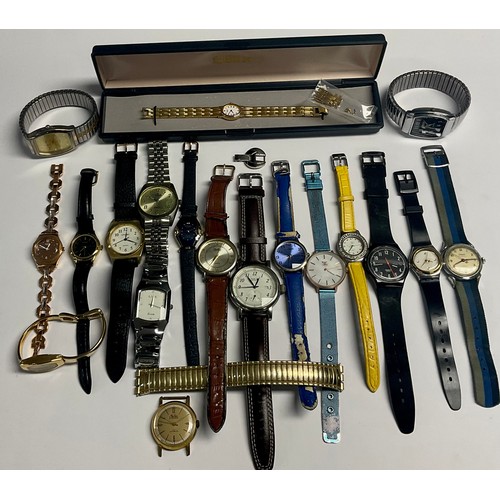 199 - Fashion Watches - ladies' and gentlemen's, including, Next, Alpine, two Swatch, Azhar, lady's Seiko ... 