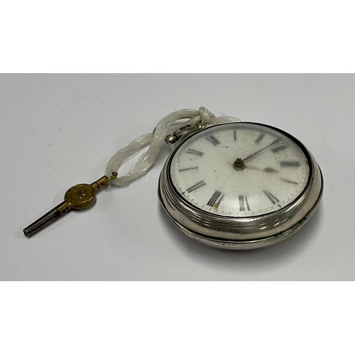 184 - A pair cased pocket watch