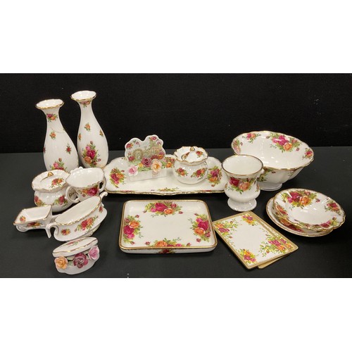 74 - Royal Albert ‘Old Country roses’ ware including; trinkets, vases; etc