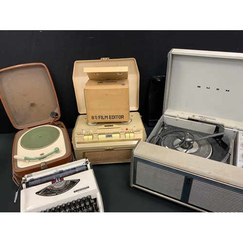 80 - Vintage audio equipment - Phillips turntable, Monarch record player, Cossor reel to reel machine, Fi... 