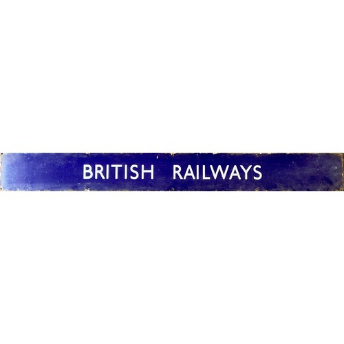 173 - A 20th century ‘British Railway’ enamel sign, 129cm long