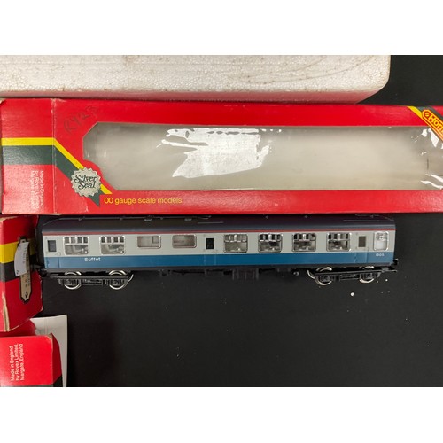 180 - Hornby - Hornby electric train set LNER Heavy goods, 00 gauge inner-city buffet car, inner-city slee... 