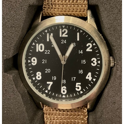 202 - Eaglemoss - a collection of twelve replica Military issue wristwatches, including British, American,... 