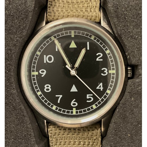 202 - Eaglemoss - a collection of twelve replica Military issue wristwatches, including British, American,... 