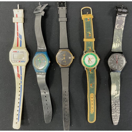 206 - Watches - including SWATCH, casio digital, etc (5)