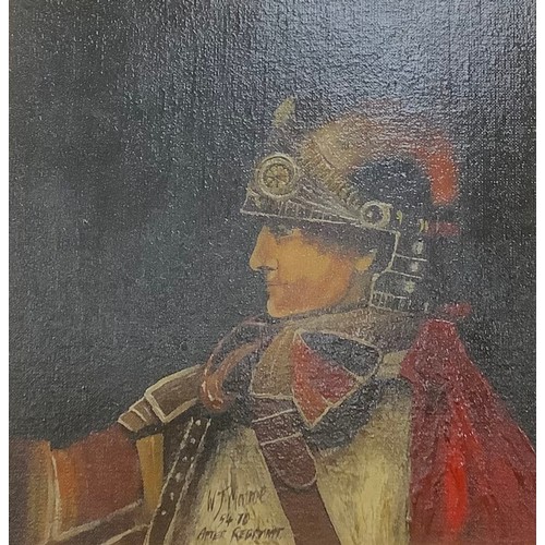 532 - W.J.Monroe (Scottish School)
Portrait of a Roman Centurion 
signed, dated 1970, titled, oil on board... 