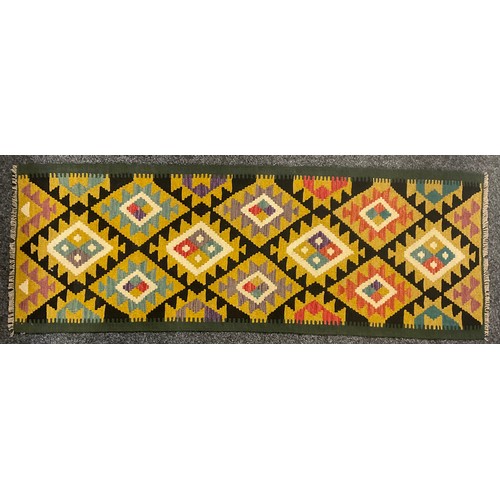 539 - Oriental Rugs and Carpets - a Maimana Kilim runner, 201cm x 70cm