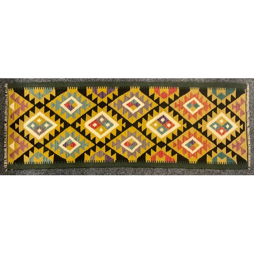 539 - Oriental Rugs and Carpets - a Maimana Kilim runner, 201cm x 70cm