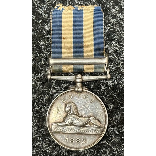 2003 - Victorian Egypt 1882 Medal with “The Nile 1884-85” clasp to “1983 PTE J. GLYDE. 1/R.W.KENT.R”