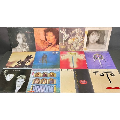 584 - Vinyl Records LP's and 12” Singles Including Kate Bush – The Sensual World – EMD1010; Running up tha... 