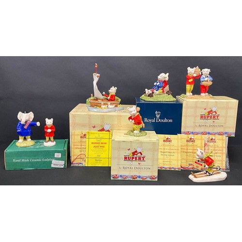 600 - A Royal Doulton Rupert The Bear model group, Captain Rupert, RB25, limited edition 460/2,500, certif... 