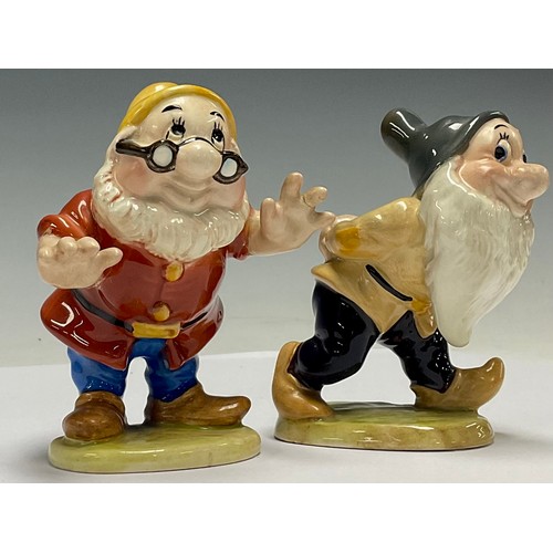 617 - A Beswick Walt Disney Ltd figure of Bashful, no. 1327; another, Doc, no 132* (2)