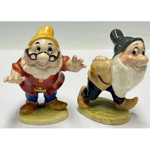 617 - A Beswick Walt Disney Ltd figure of Bashful, no. 1327; another, Doc, no 132* (2)