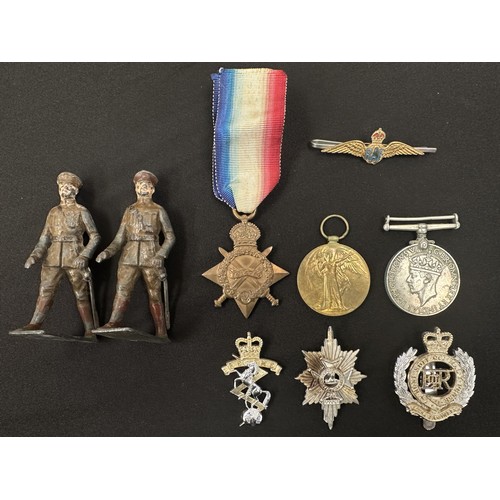 2007 - WW1 British 1914-15 Star to 20421 Pte H Bolsover, Notts & Derby Regiment complete with original ribb... 