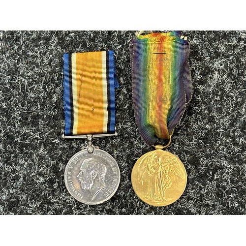 2010 - WW1 British War Medal 1914-18 and Victory Medal to 188854 Gunner AW Nichols, Royal Artillery. Comple... 