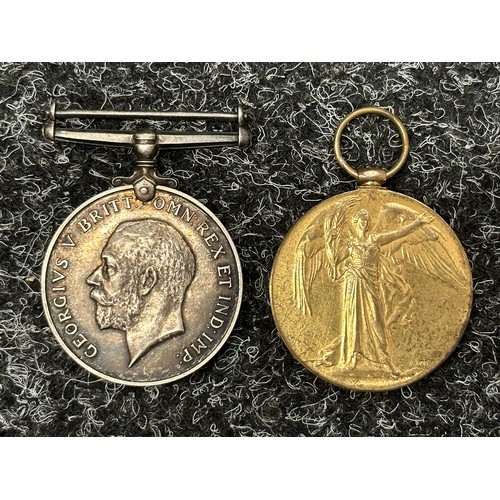 2030 - WW1 British War and Victory Medal Pair to 