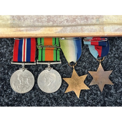 2037 - WW2 British RAMC KIA Medal Group comprising of 1939-45 Star, Atlantic Star, Defence Medal and War Me... 