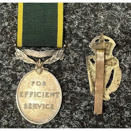 2044 - WW2 British GR VI Territorial Efficiency Medal to “7014862 RFN. D. Hunt, R.U.R. L.I.R.” complete wit... 