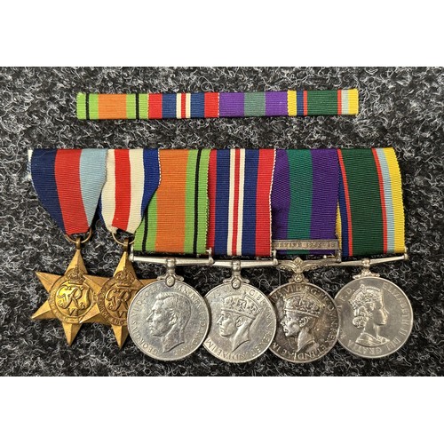 2050 - WW2 British Medal RA group comprising of:  1939-45 Star, France and Germany Star, Defence, British W... 