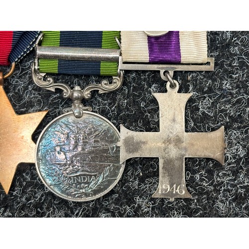 2055 - WW2 British George VI Military Cross , engraved 