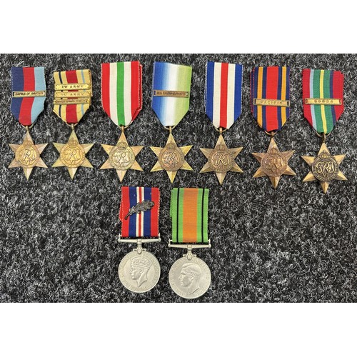 2057 - WW2 British Campaign Stars Collection comprising of: 1939-45 Star with replica Battle of Britian Cla... 