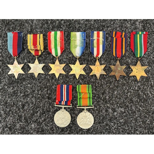 2057 - WW2 British Campaign Stars Collection comprising of: 1939-45 Star with replica Battle of Britian Cla... 