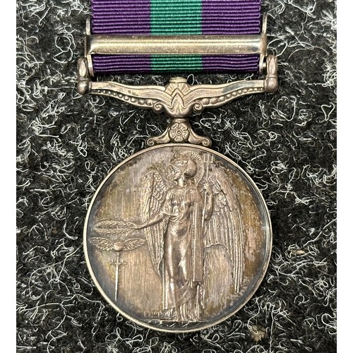 2060 - ERII General Service Medal with “Cyprus” clasp  to “4116627 ACT CPL J.A.LUCAS. R.A.F.”. Complete wit... 