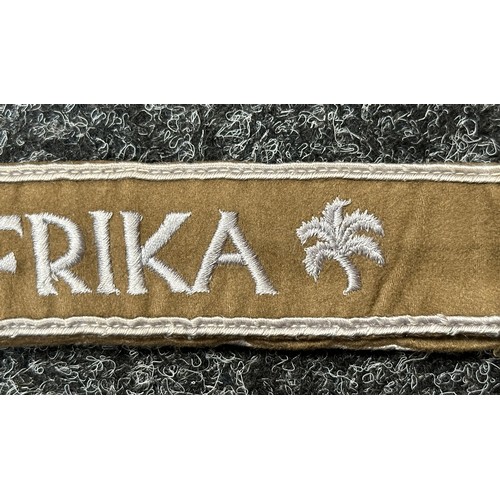 2071 - WW2 Third Reich Ärmelband Afrika - Africa Cuff Title. Full length and uniform removed.