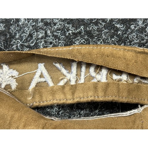 2071 - WW2 Third Reich Ärmelband Afrika - Africa Cuff Title. Full length and uniform removed.