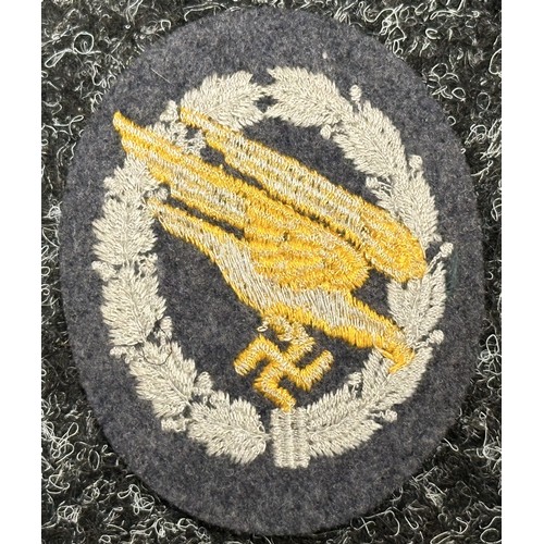 2072 - WW2 Third Reich Fallschirmschützenabzeichen der Luftwaffe - Luftwaffe Paratroopers Badge active serv... 