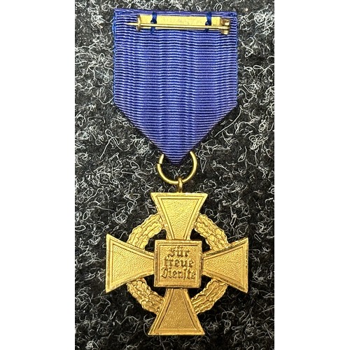 2074 - WW2 Third Reich Treue Dienst Ehrenzeichen, 40 Jahre - Faithful Service Award, 40 years. Complete wit... 