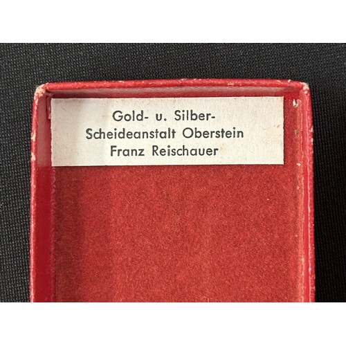 2075 - WW2 Third Reich Cased Treue Dienst Ehrenzeichen, 25 Jahre - Faithful Service Award, 25 years. Case i... 