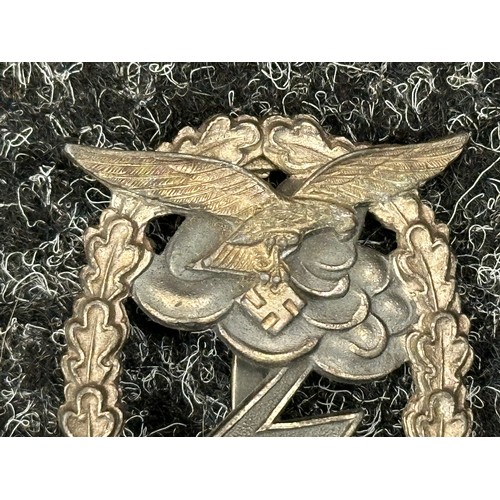 2077 - WW2 Third Reich Erdkampfabzeichen der Luftwaffe - Luftwaffe Ground Assault Badge. Maker marked 