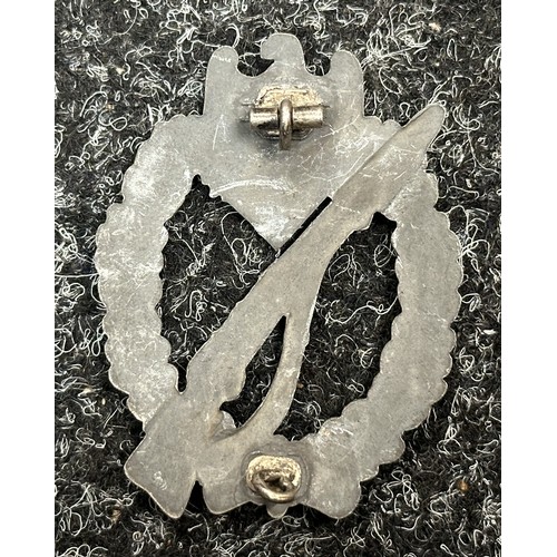 2079 - WW2 Third Reich Infanterie Sturmabzeichen in Silber - Infantry Assault Badge in Silver. No makers ma... 