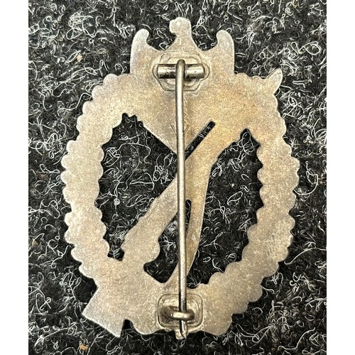 2080 - WW2 Third Reich Infanterie Sturmabzeichen in Silber - Infantry Assault Badge in Silver. Maker marked... 