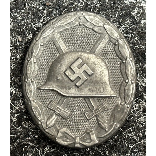 2082 - WW2 Third Reich Verwundetenabzeichen 1939 in Silber - Wound Badge 1939 in Silver. No makers mark. Zi... 