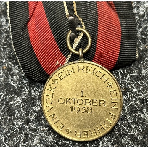 2096 - WW2 Third Reich Medaille zur Erinnerung an den 1. Oktober 1938 - Commemorative Medal October 1st 193... 