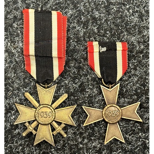 2098 - WW2 Third Reich Kriegsverdienstkreuz 2.Klasse mit Schwertern - War Merit Cross 2nd Class with Swords... 