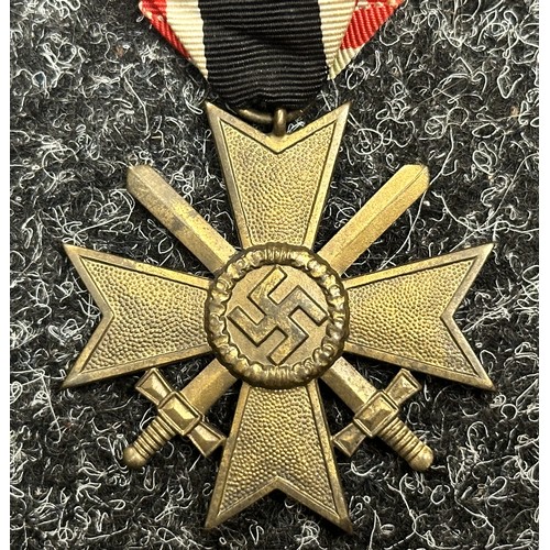 2098 - WW2 Third Reich Kriegsverdienstkreuz 2.Klasse mit Schwertern - War Merit Cross 2nd Class with Swords... 