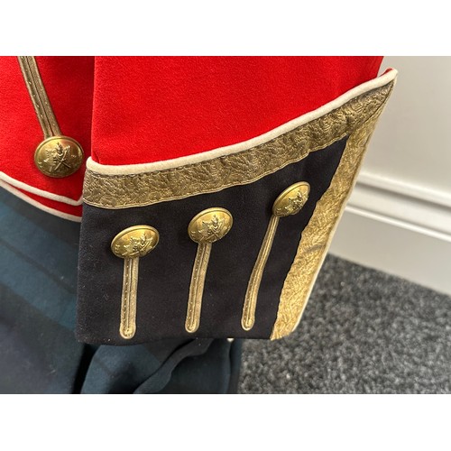 2120 - Royal Scots Majors Tunic, Belt, Cross Belt and Trews.