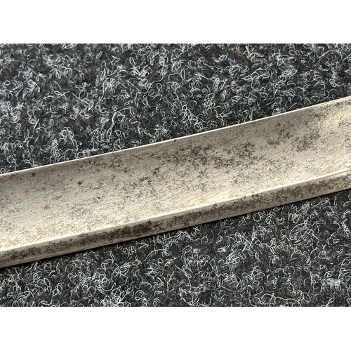 2124 - Napoleonic Era Sabre with curved fullered blade 865mm in length. Engraved to both side of the blade ... 