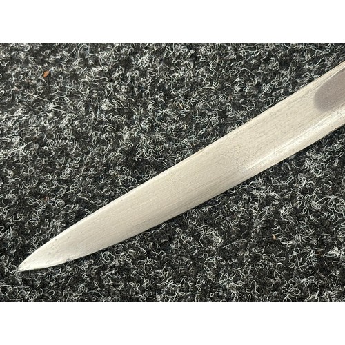 2132 - French 1866 Pattern Chassepot Bayonet with single edged fullered blade 575mm in length, maker marked... 