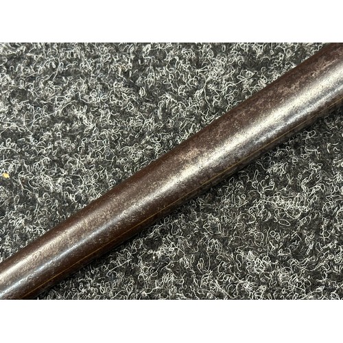 2133 - French MLE 74 Gras Bayonet with 522mm long blade, maker marked and dated to spine 