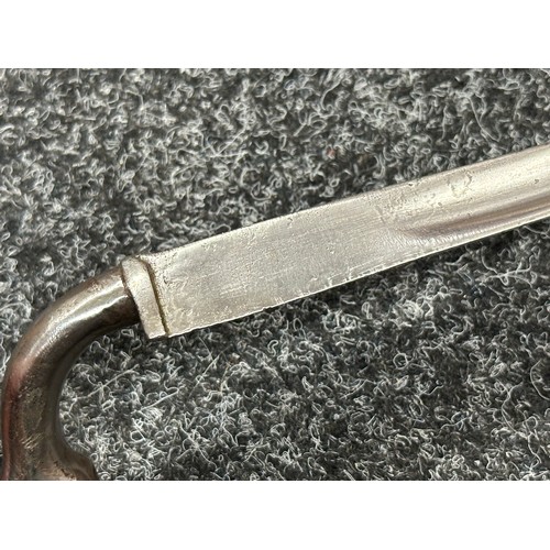 2137 - East India Company marked Socket Bayonet. Triangular blade with one flat face and two fullered faces... 